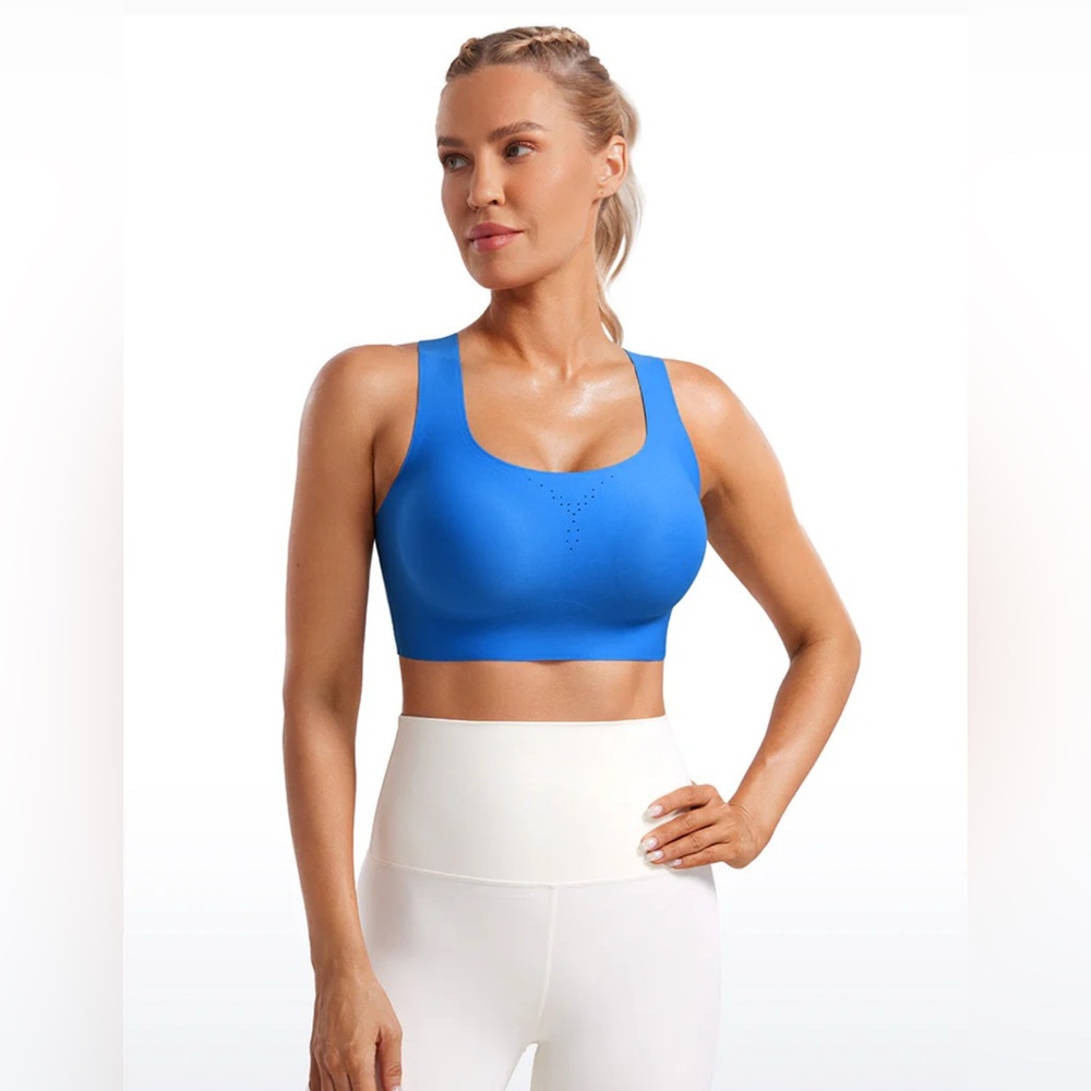 NWT CRZ Yoga Blue Sports Bra